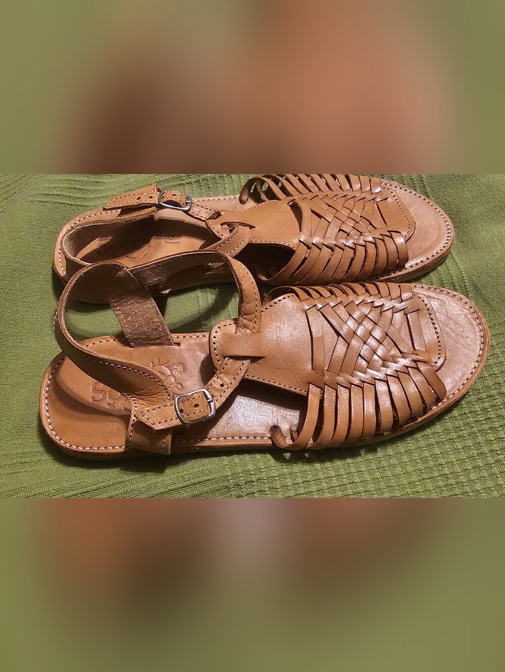 SOLEI Huarache Linda sandals are authentic, premium Mexican artisanal flats Sz10 - Picture 4 of 10